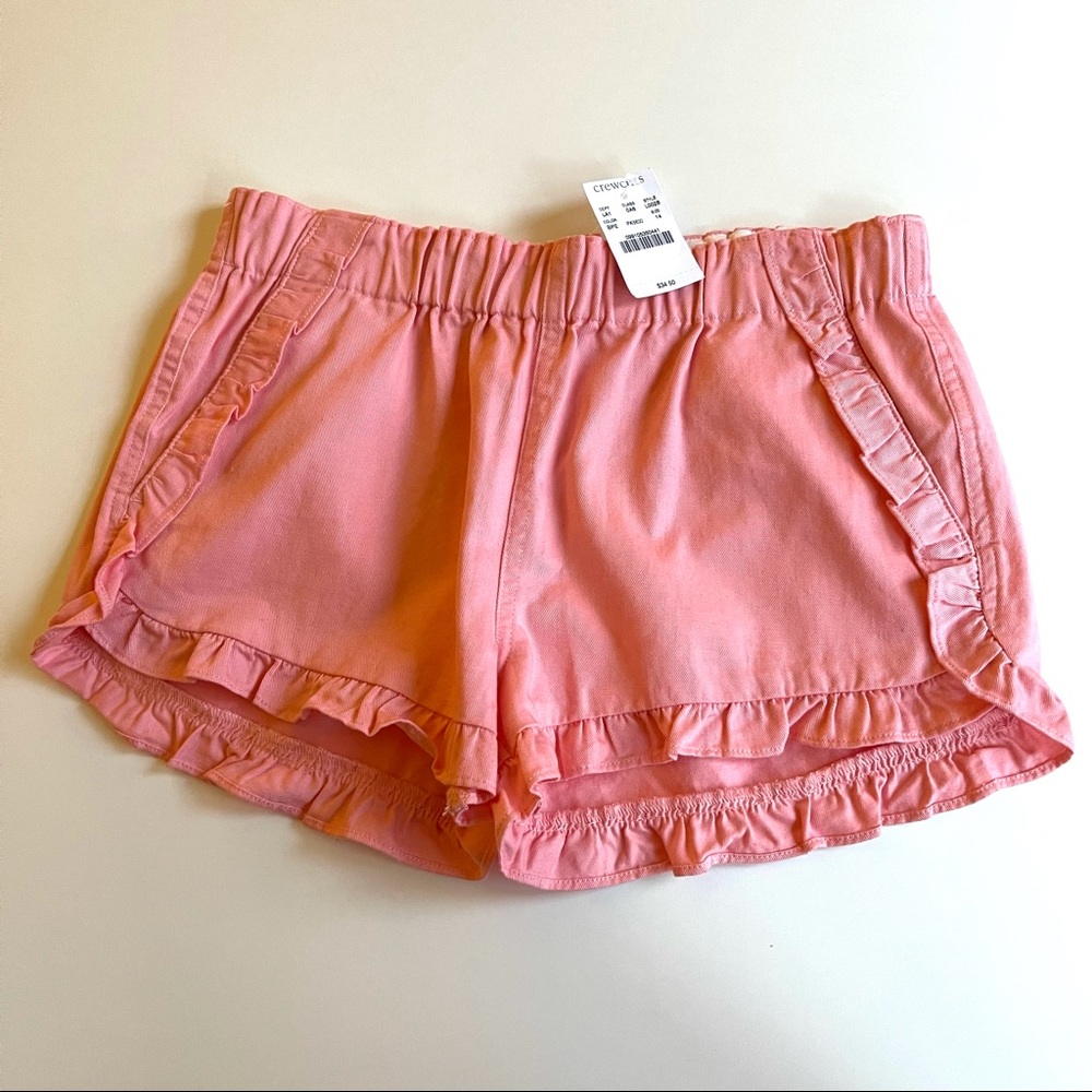 NWT Crewcuts Peach Size 14 Ruffled Shorts